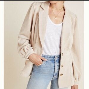 Anthropologie corduroy blazer